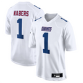 Punc NY. Giants Tundra #1 Malik Nabers Player White Fashion Stitched Jerseys