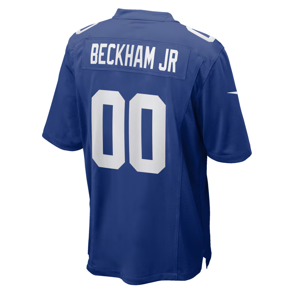 Punc NY.Giants #00 Odell Beckham Jr. Royal Team Game Stitched Jerseys