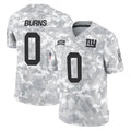 Punc NY.Giants #0 Brian Burns Player Arctic Camo Salute To Service Limited Game Stitched Jerseys