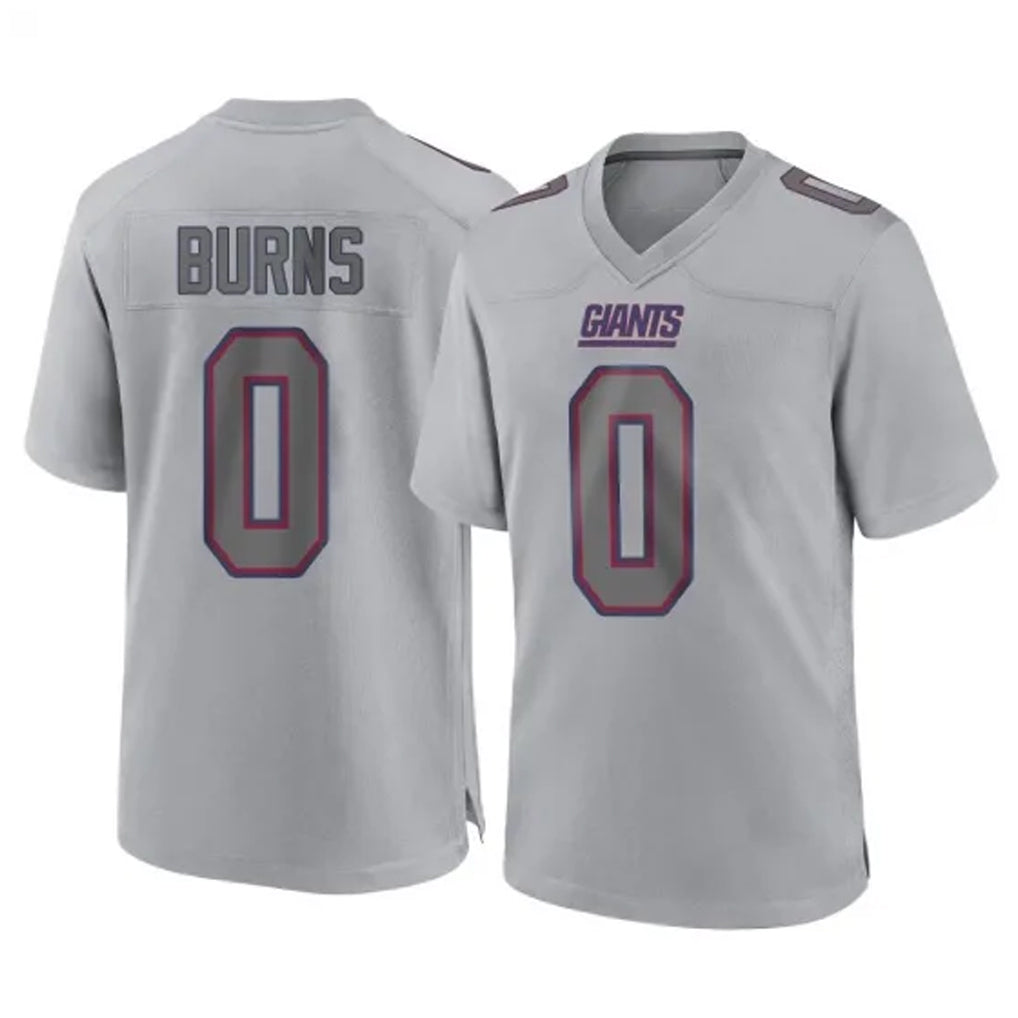 Punc NY.Giants #0 Brian Burns Player Gray Atmosphere Fashion Limited Game Stitched Jerseys