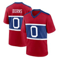 Punc NY.Giants #0 Brian Burns Player Red Century Home Game Stitched Jerseys
