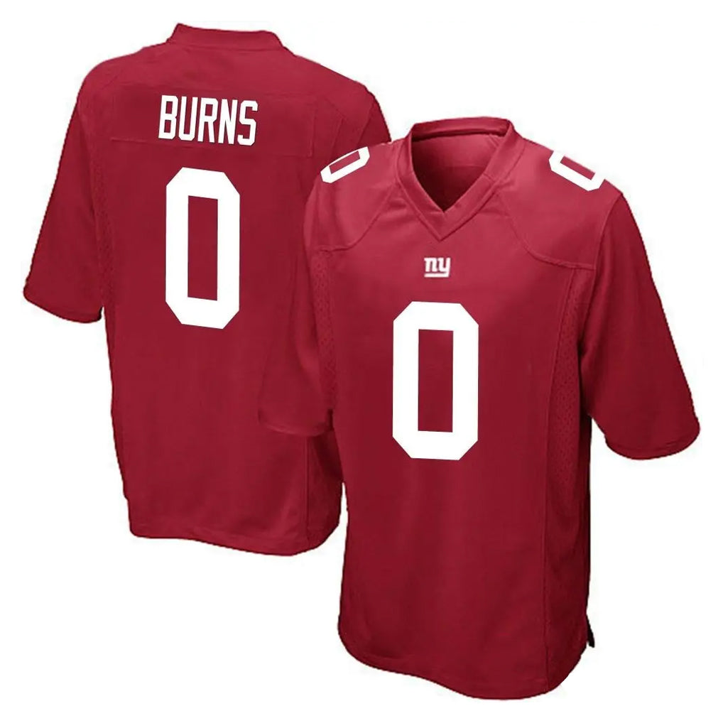 Punc NY.Giants #0 Brian Burns Player Red Home Game Stitched Jerseys