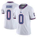 Punc NY.Giants #0 Brian Burns Player White Color Rush Home Game Stitched Jerseys