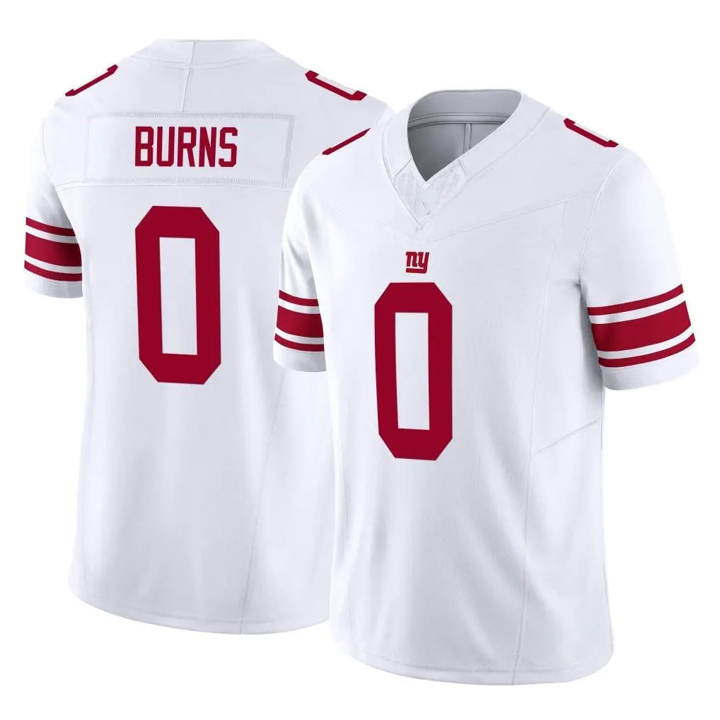 Punc NY.Giants #0 Brian Burns Player White Limited Vapor F.U.S.E. Home Game Stitched Jerseys