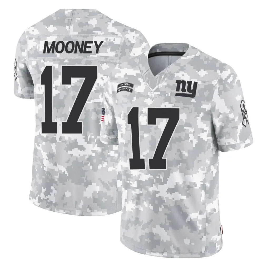 Punc NY.Giants #17 Darnell Mooney Player Arctic Camo Salute To Service Limited Game Stitched Jerseys