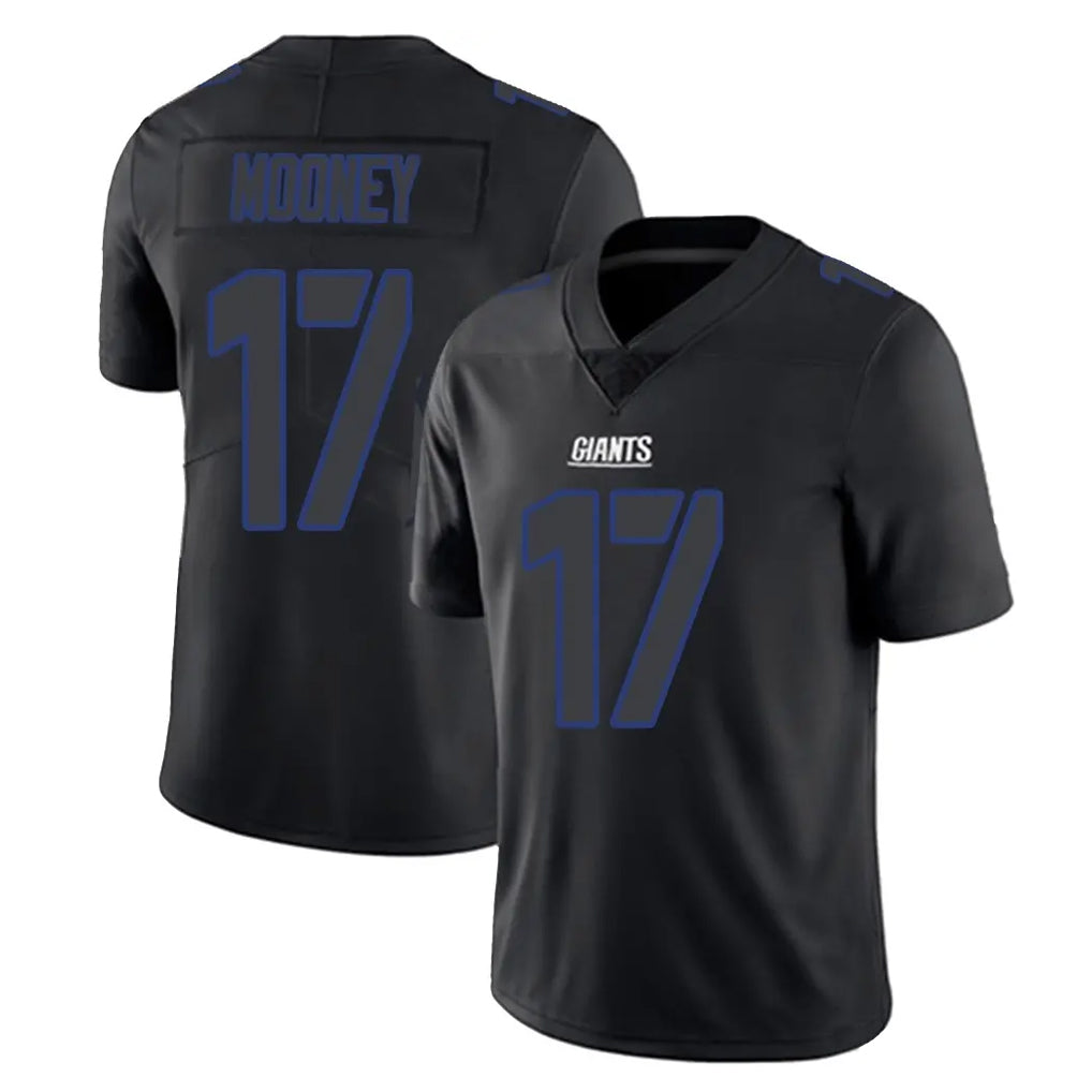 Punc NY.Giants #17 Darnell Mooney Player Black Impact Limited Home Game Stitched Jerseys
