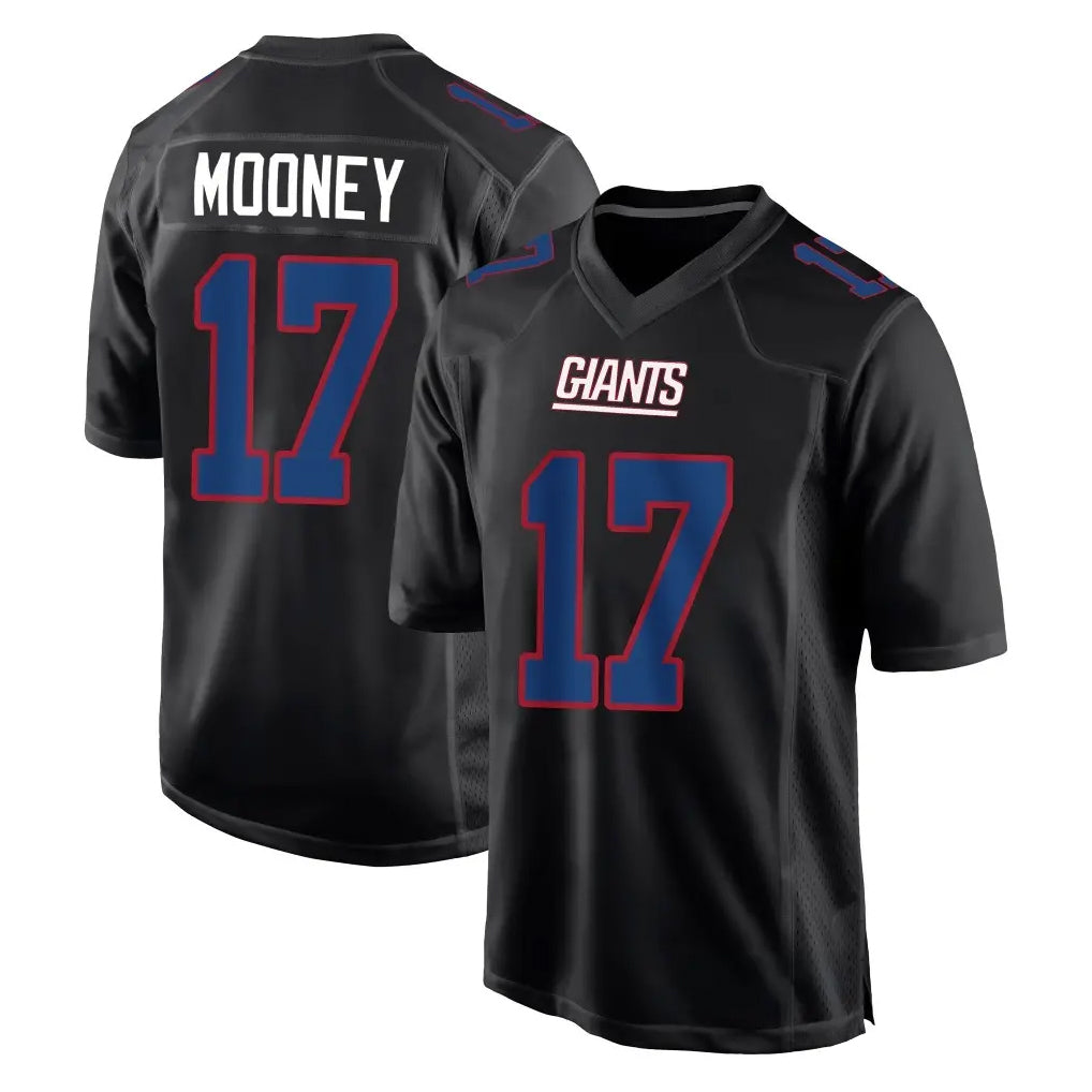 Punc NY.Giants #17 Darnell Mooney Player Carbon Fashion Limited Home Game Stitched Jerseys
