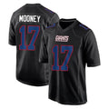 Punc NY.Giants #17 Darnell Mooney Player Carbon Fashion Limited Home Game Stitched Jerseys
