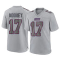 Punc NY.Giants #17 Darnell Mooney Player Gray Atmosphere Fashion Limited Game Stitched Jerseys