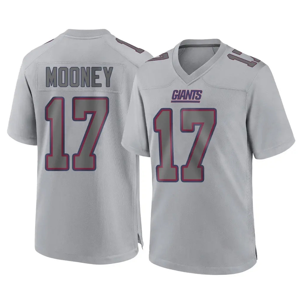 Punc NY.Giants #17 Darnell Mooney Player Gray Atmosphere Fashion Limited Game Stitched Jerseys