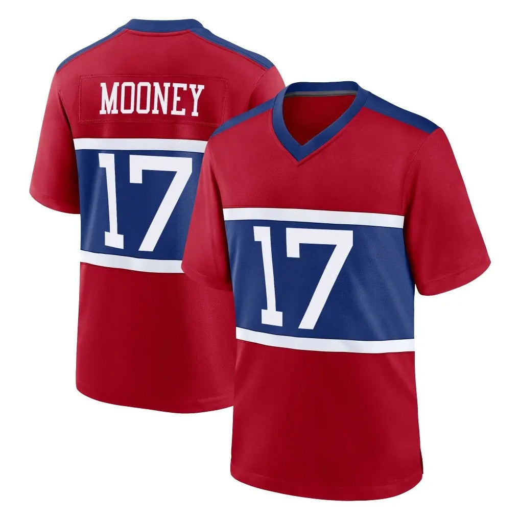 Punc NY.Giants #17 Darnell Mooney Player Red Century Home Game Stitched Jerseys