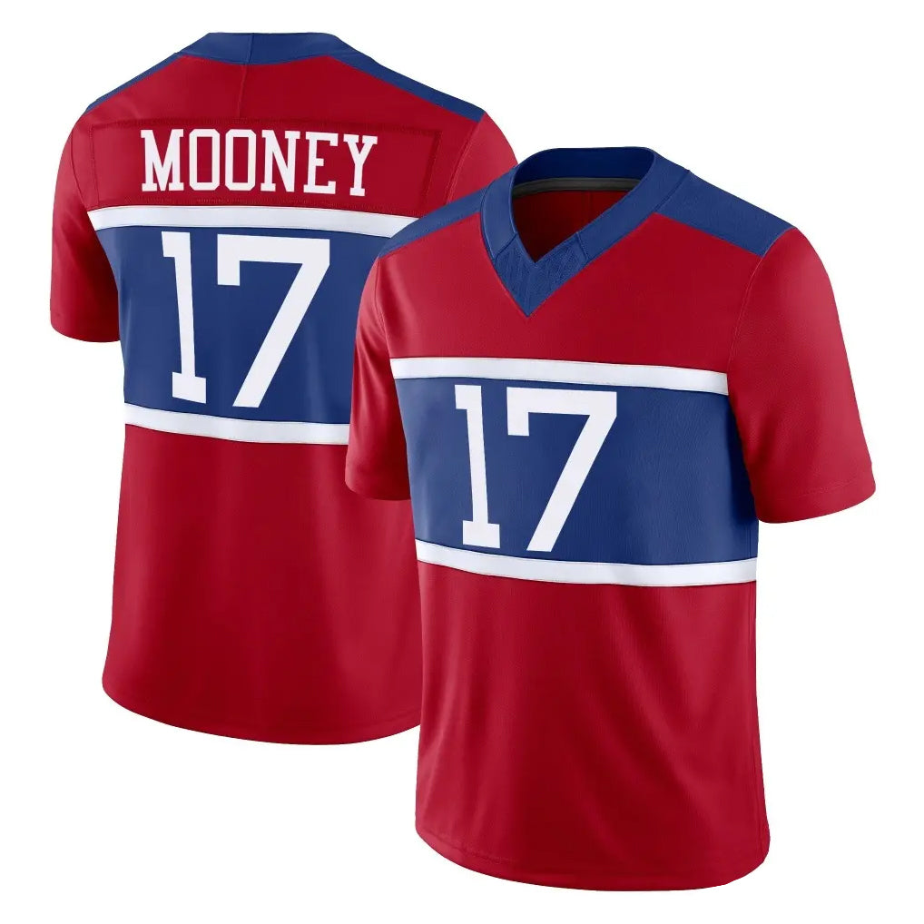 Punc NY.Giants #17 Darnell Mooney Player Red Century Vapor F.U.S.E. Home Game Stitched Jerseys