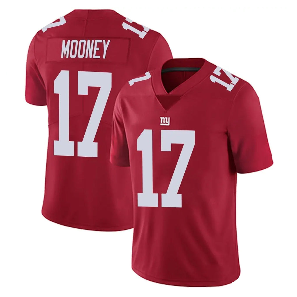 Punc NY.Giants #17 Darnell Mooney Player Red Limited Vapor Untouchable Home Game Stitched Jerseys