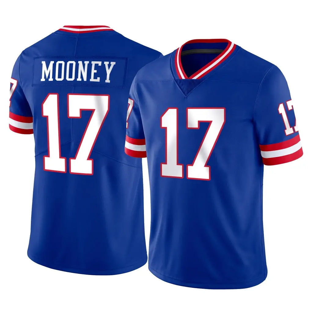 Punc NY.Giants #17 Darnell Mooney Player Royal Classic Vapor Home Game Stitched Jerseys