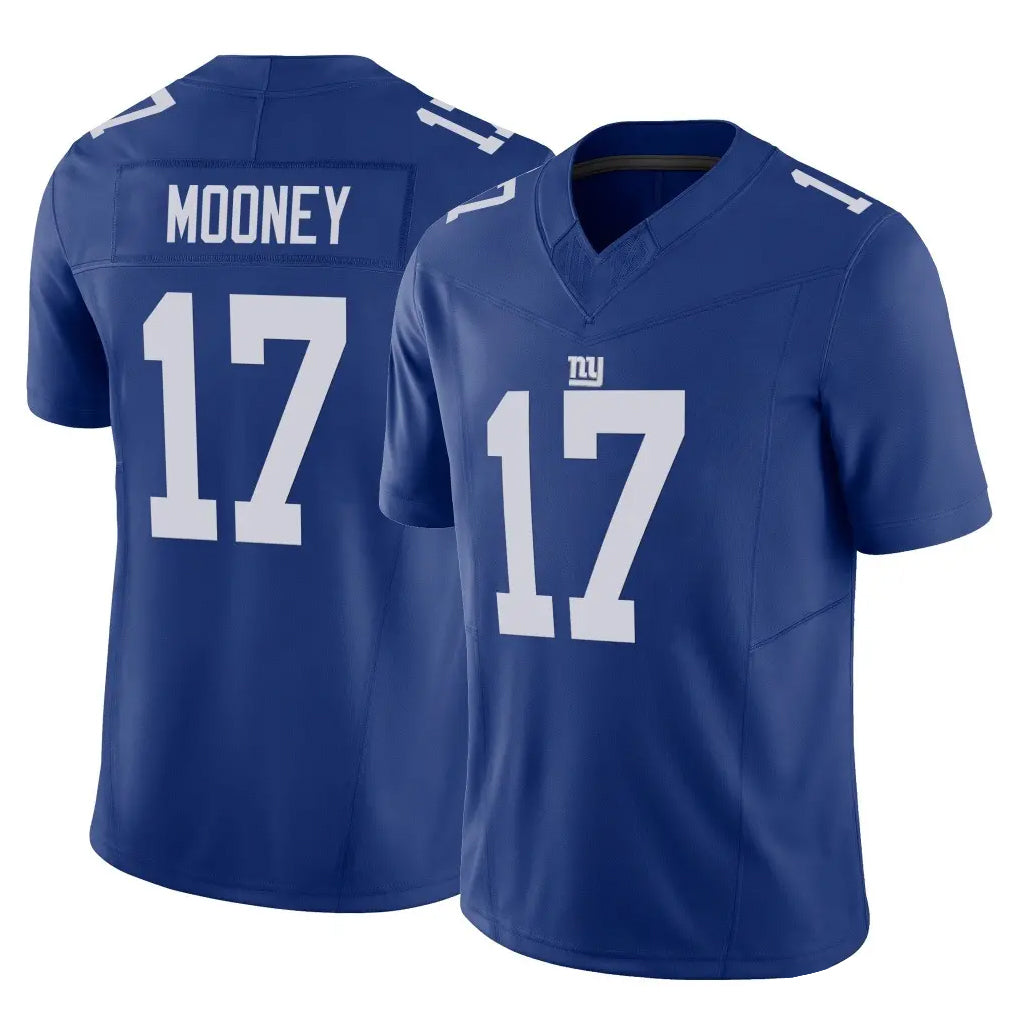 Punc NY.Giants #17 Darnell Mooney Player Royal Limited Vapor F.U.S.E. Home Game Stitched Jerseys