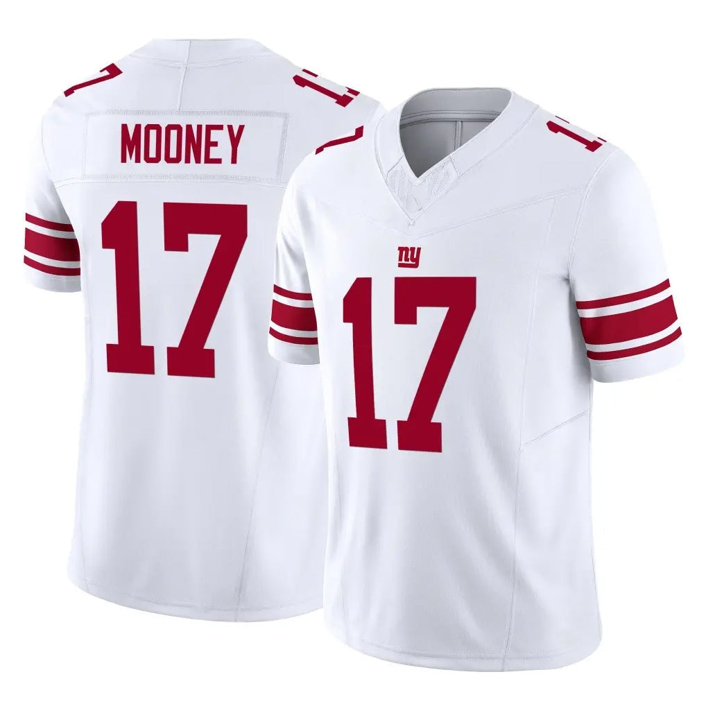 Punc NY.Giants #17 Darnell Mooney Player White Limited Vapor F.U.S.E. Home Game Stitched Jerseys