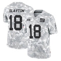 Punc NY.Giants #18 Darius Slayton Player Arctic Camo Salute To Service Limited Game Stitched Jerseys