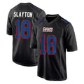 Punc NY.Giants #18 Darius Slayton Player Carbon Fashion Limited Home Game Stitched Jerseys