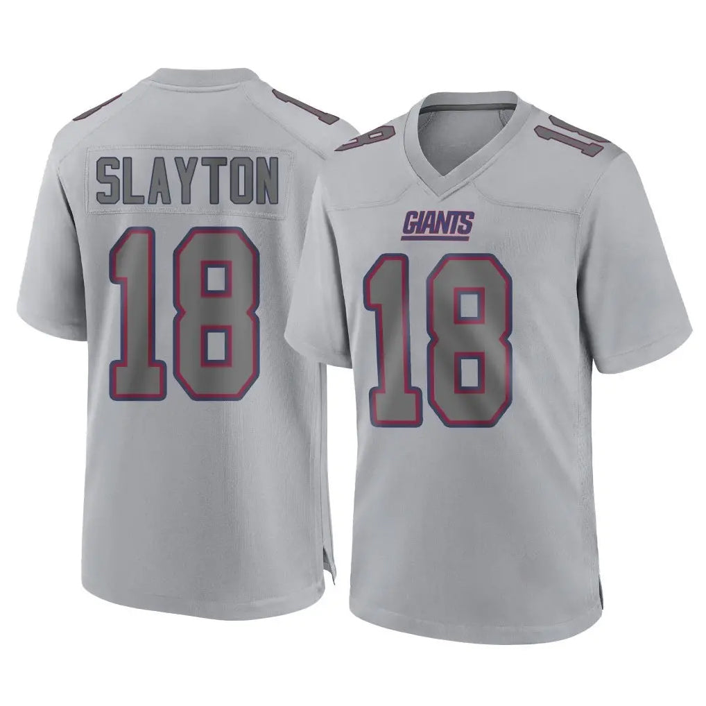 Punc NY.Giants #18 Darius Slayton Player Gray Atmosphere Fashion Limited Game Stitched Jerseys