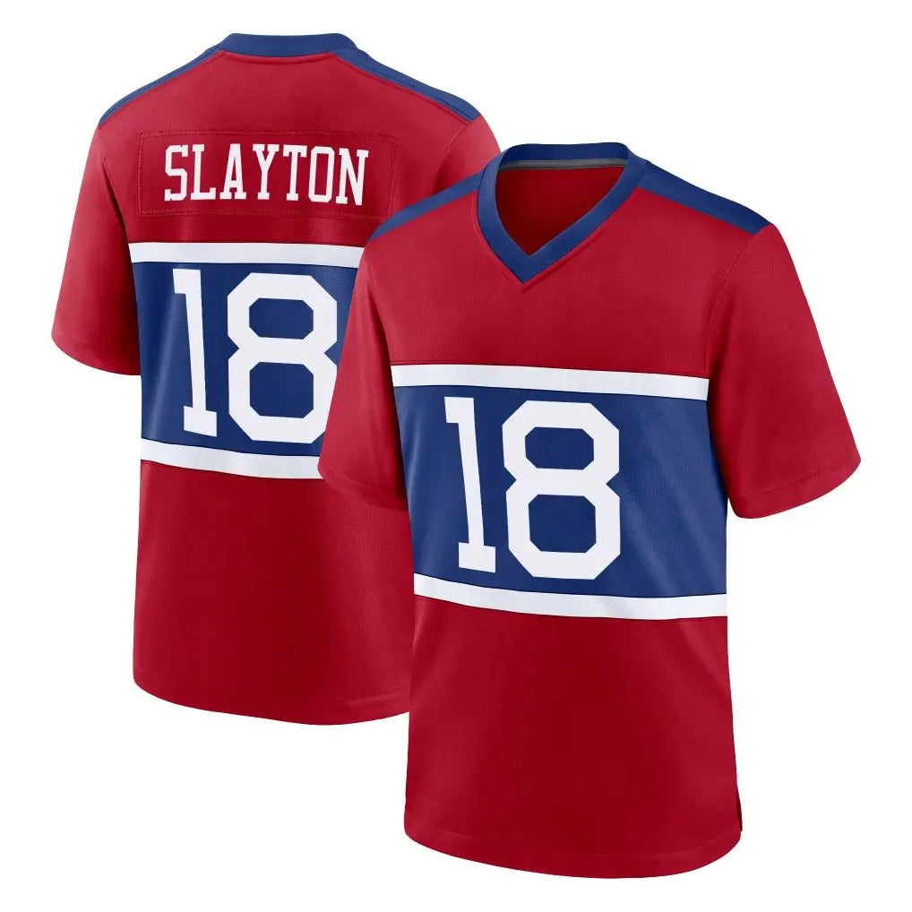 Punc NY.Giants #18 Darius Slayton Player Red Century Home Game Stitched Jerseys