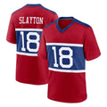 Punc NY.Giants #18 Darius Slayton Player Red Century Home Game Stitched Jerseys