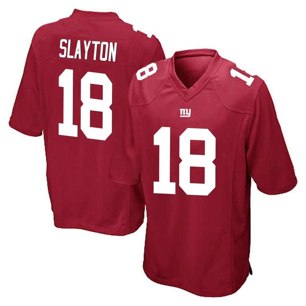 Punc NY.Giants #18 Darius Slayton Player Red Home Game Stitched Jerseys