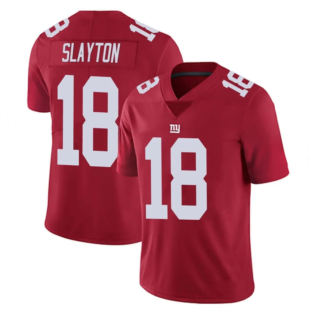 Punc NY.Giants #18 Darius Slayton Player Red Limited Vapor Untouchable Home Game Stitched Jerseys