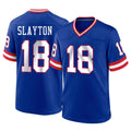 Punc NY.Giants #18 Darius Slayton Player Royal Classic Home Game Stitched Jerseys