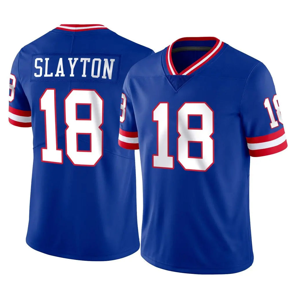 Punc NY.Giants #18 Darius Slayton Player Royal Classic Vapor Home Game Stitched Jerseys