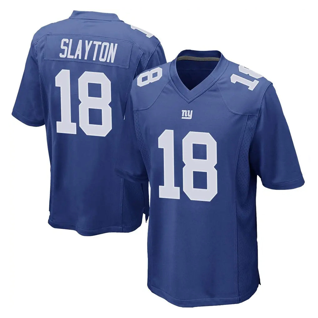 Punc NY.Giants #18 Darius Slayton Player Royal Home Game Stitched Jerseys