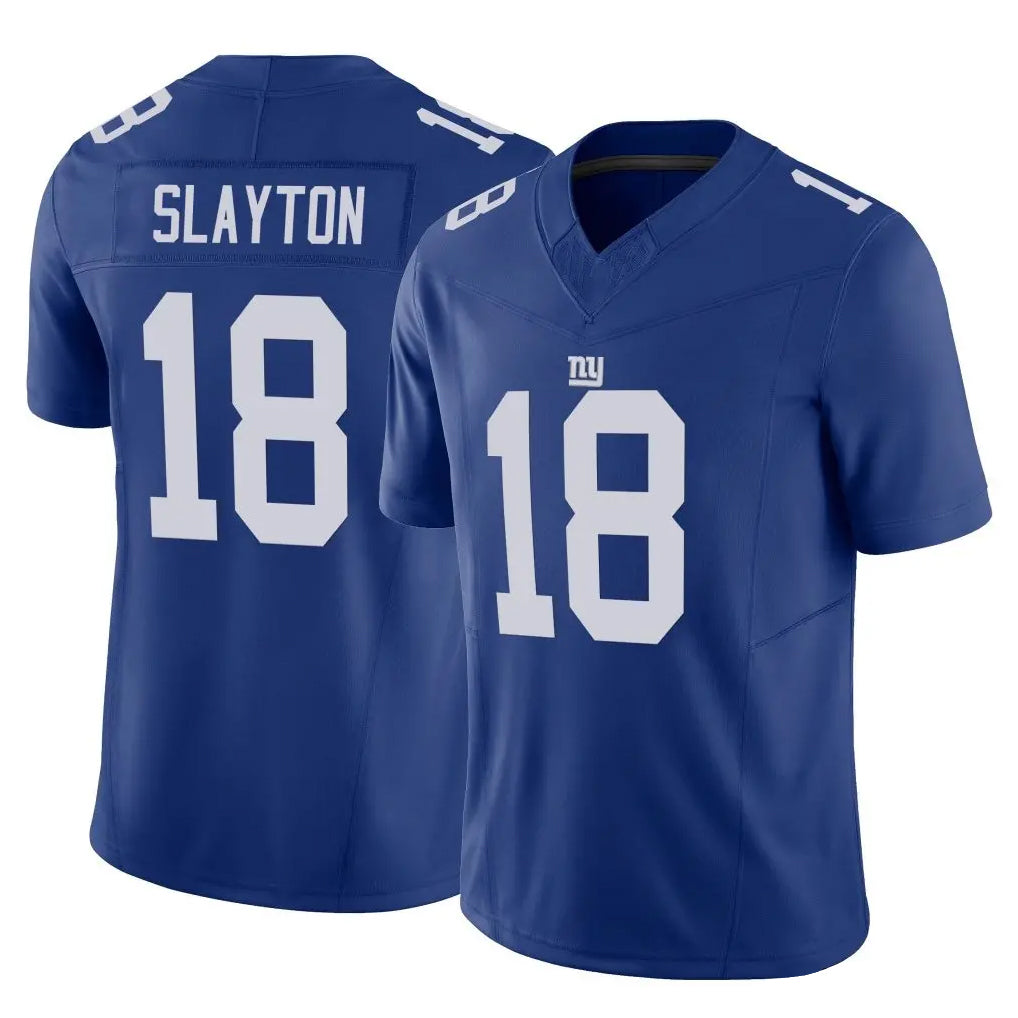Punc NY.Giants #18 Darius Slayton Player Royal Limited Vapor F.U.S.E. Home Game Stitched Jerseys