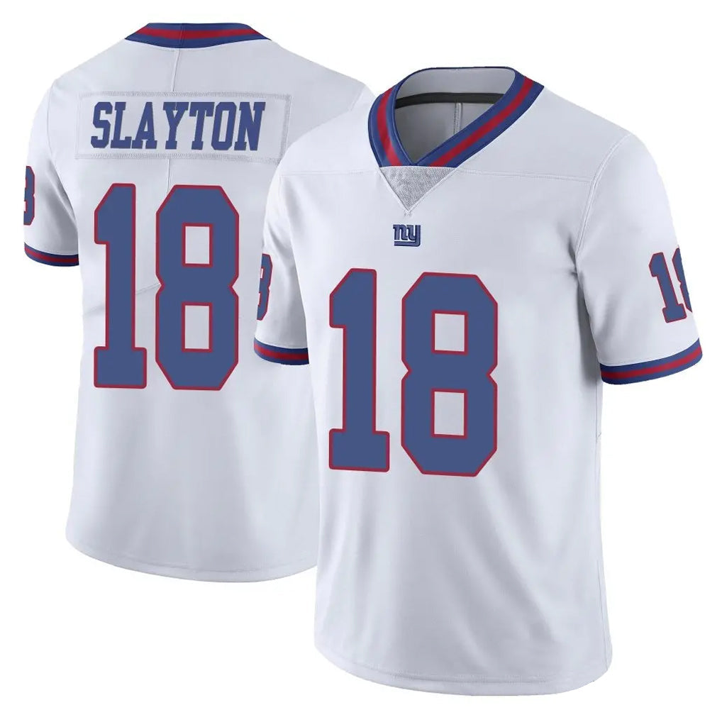 Punc NY.Giants #18 Darius Slayton Player White Color Rush Home Game Stitched Jerseys