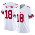 Punc NY.Giants #18 Darius Slayton Player White Limited Vapor F.U.S.E. Home Game Stitched Jerseys