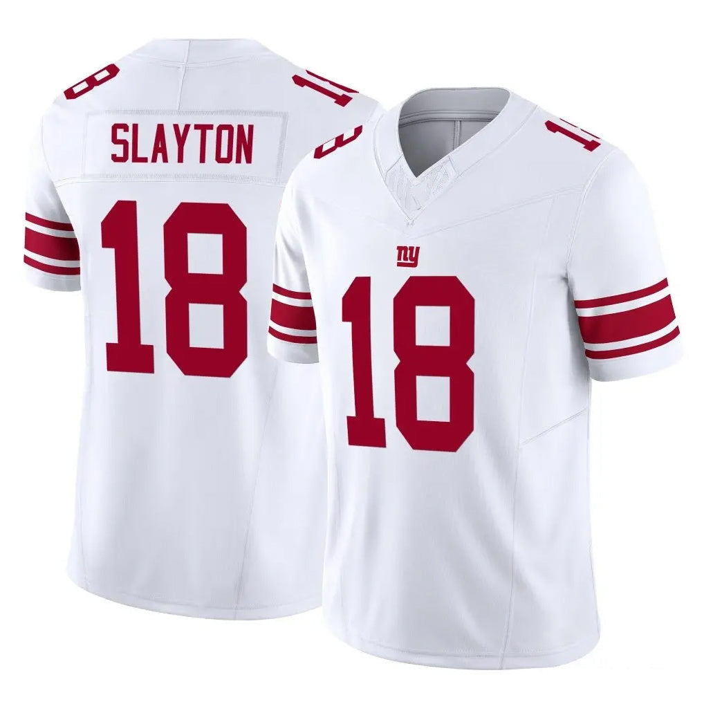 Punc NY.Giants #18 Darius Slayton Player White Limited Vapor F.U.S.E. Home Game Stitched Jerseys