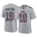 Punc NY.Giants #19 Jameis Winston Player Gray Atmosphere Fashion Limited Game Stitched Jerseys