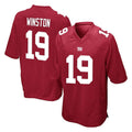 Punc NY.Giants #19 Jameis Winston Player Red Home Game Stitched Jerseys
