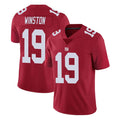 Punc NY.Giants #19 Jameis Winston Player Red Limited Vapor Untouchable Home Game Stitched Jerseys