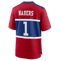 Punc NY.Giants #1 Malik Nabers Century Red Alternate Stitched Jerseys