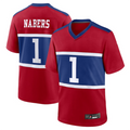 Punc NY.Giants #1 Malik Nabers Century Red Alternate Game Stitched Jerseys