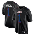 Punc NY.Giants #1 Malik Nabers Player Carbon Black Fashion Stitched Jerseys