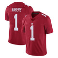 Punc NY.Giants #1 Malik Nabers Player Red Limited Vapor Untouchable Home Game Stitched Jerseys