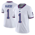Punc NY.Giants #1 Malik Nabers Player White Color Rush Home Game Stitched Jerseys