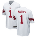 Punc NY.Giants #1 Malik Nabers Player White Game Stitched Jerseys