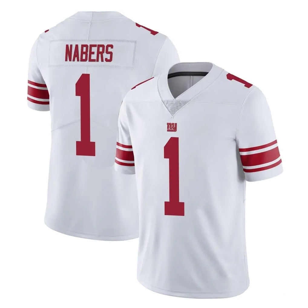 Punc NY.Giants #1 Malik Nabers Player White Limited Vapor Untouchable Home Game Stitched Jerseys