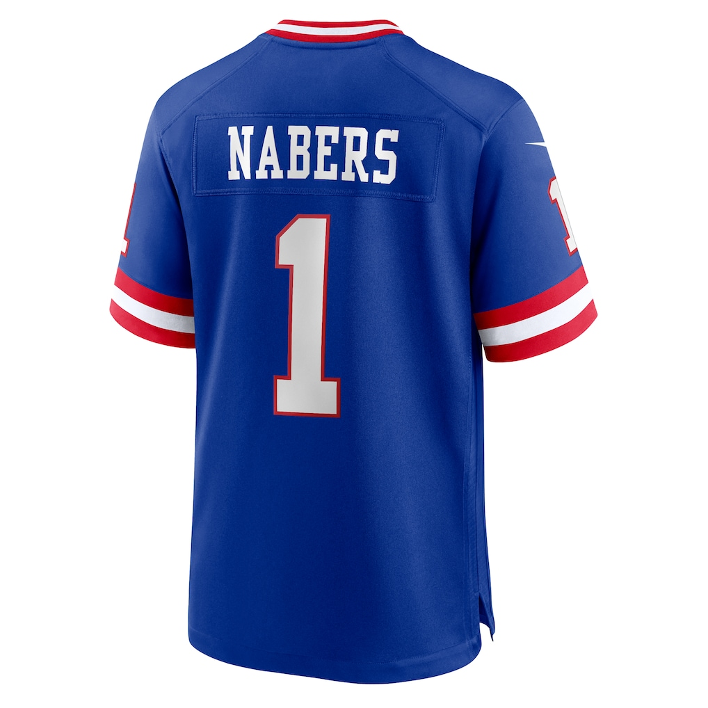 Punc NY.Giants #1 Malik Nabers Royal Game Player Stitched Jerseys