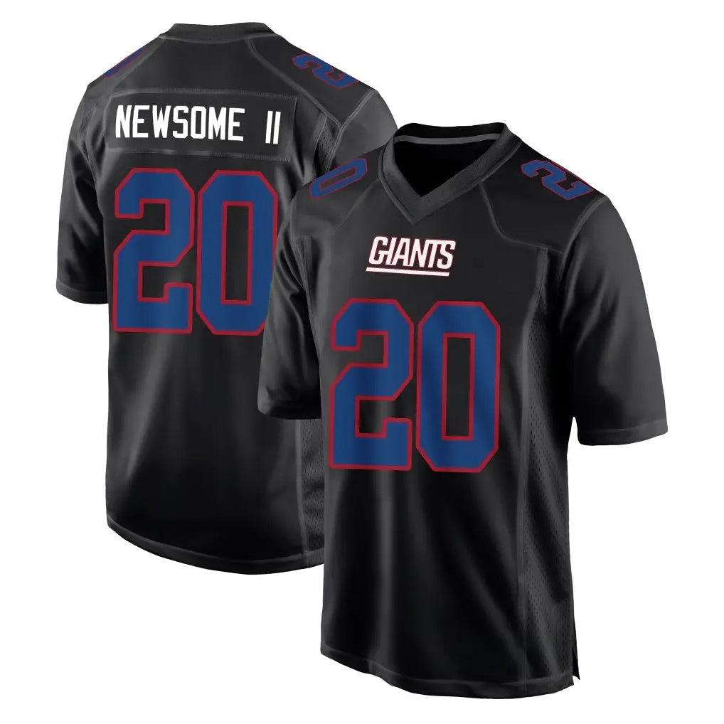 Punc NY.Giants #20 Greg Newsome II Player Carbon Fashion Limited Home Game Stitched Jerseys