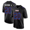 Punc NY.Giants #20 Greg Newsome II Player Carbon Fashion Limited Home Game Stitched Jerseys