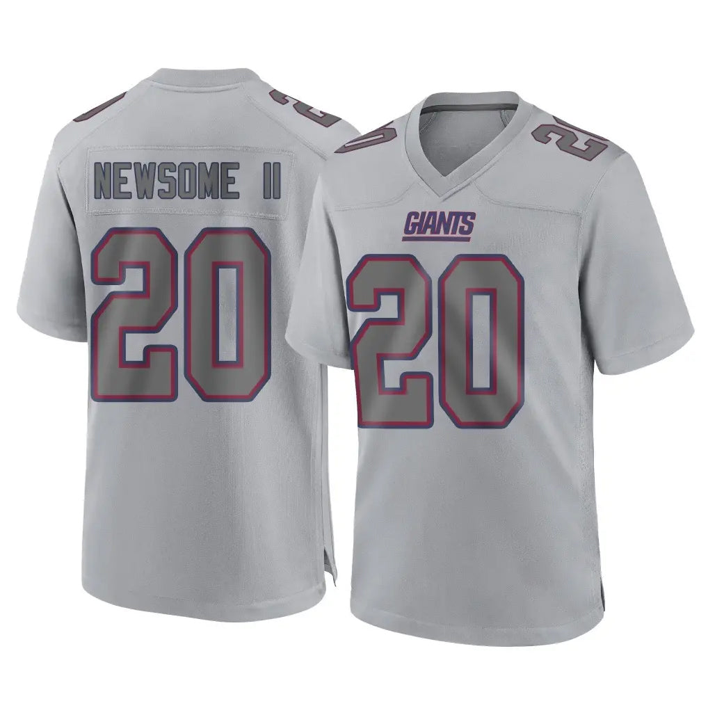 Punc NY.Giants #20 Greg Newsome II Player Gray Atmosphere Fashion Limited Game Stitched Jerseys