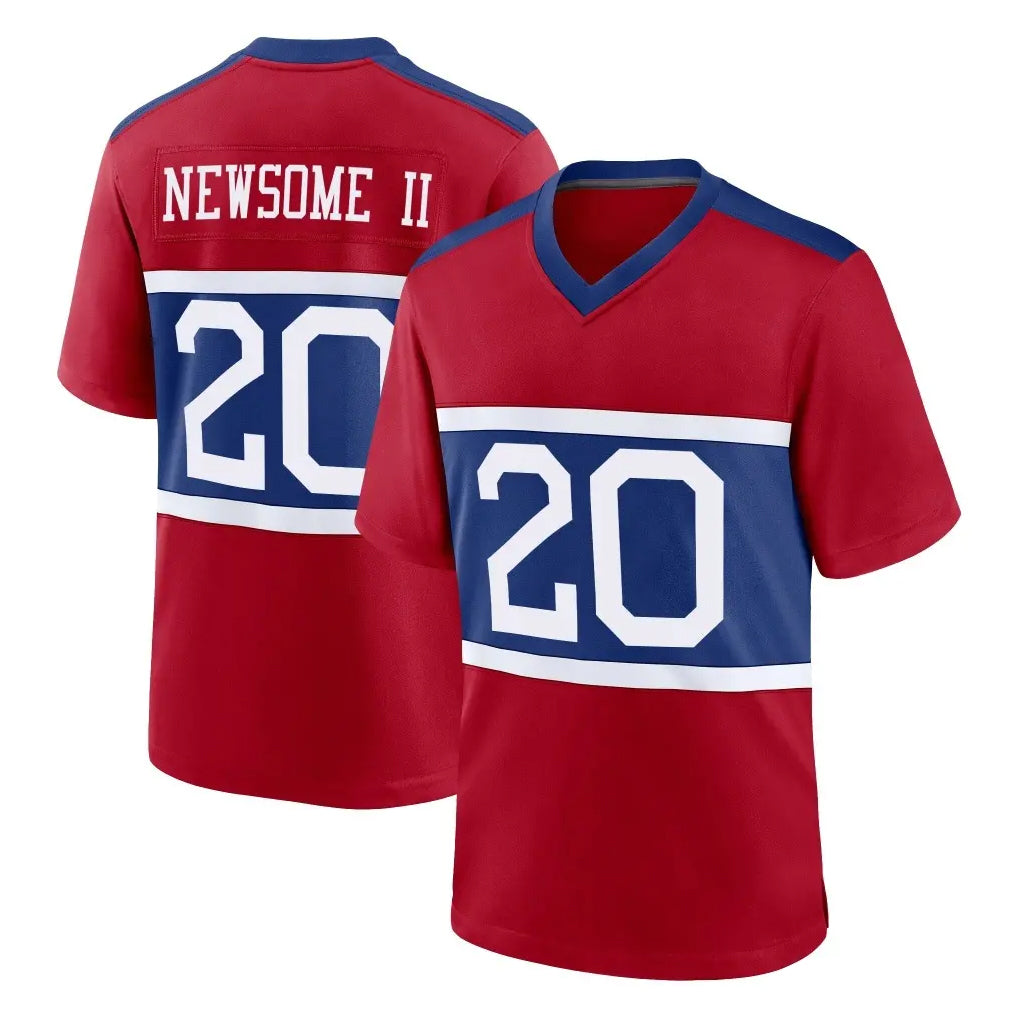 Punc NY.Giants #20 Greg Newsome II Player Red Century Home Game Stitched Jerseys
