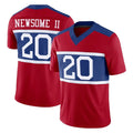 Punc NY.Giants #20 Greg Newsome II Player Red Century Vapor F.U.S.E. Home Game Stitched Jerseys